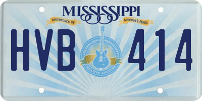 MS license plate HVB414