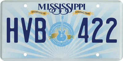 MS license plate HVB422