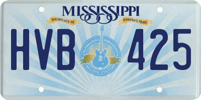 MS license plate HVB425