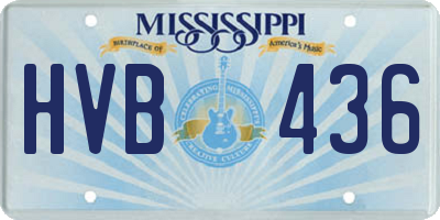 MS license plate HVB436