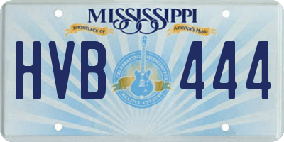 MS license plate HVB444