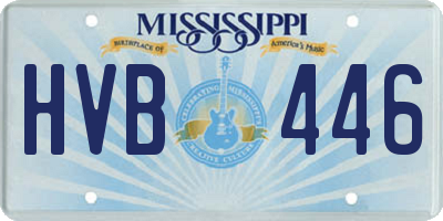 MS license plate HVB446
