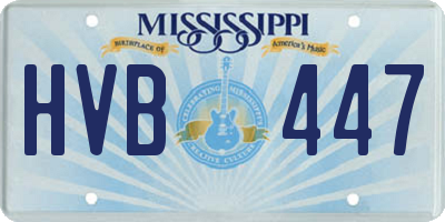 MS license plate HVB447