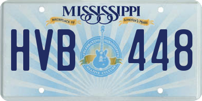 MS license plate HVB448