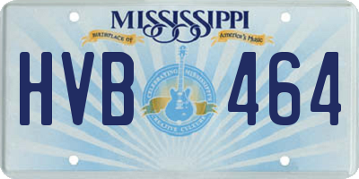 MS license plate HVB464