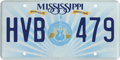 MS license plate HVB479