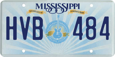 MS license plate HVB484