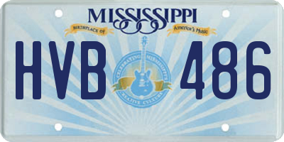 MS license plate HVB486