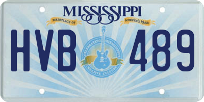 MS license plate HVB489