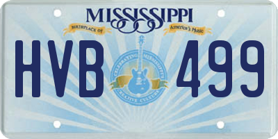 MS license plate HVB499