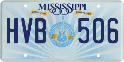 MS license plate HVB506