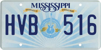 MS license plate HVB516