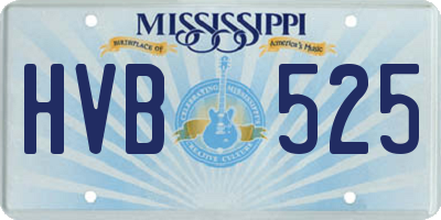 MS license plate HVB525