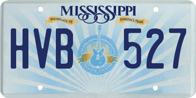 MS license plate HVB527