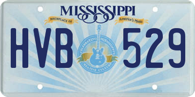MS license plate HVB529