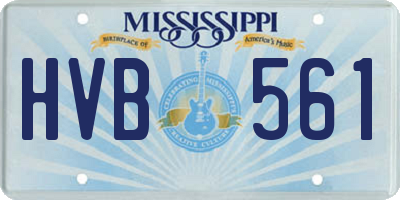 MS license plate HVB561