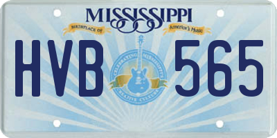 MS license plate HVB565