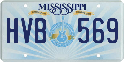 MS license plate HVB569