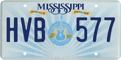 MS license plate HVB577