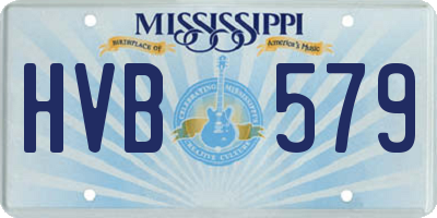 MS license plate HVB579