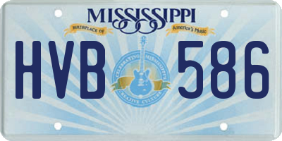 MS license plate HVB586