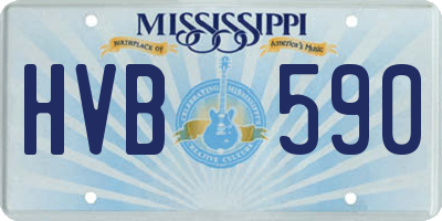 MS license plate HVB590