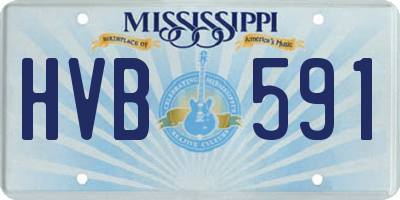 MS license plate HVB591