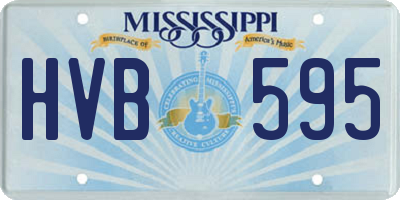 MS license plate HVB595