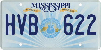 MS license plate HVB622