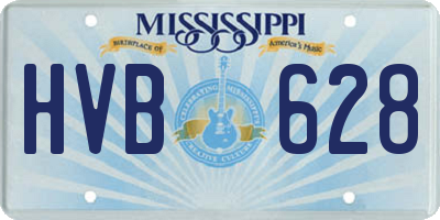 MS license plate HVB628