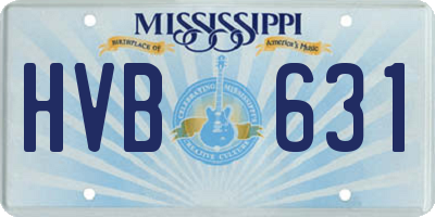 MS license plate HVB631