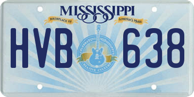 MS license plate HVB638
