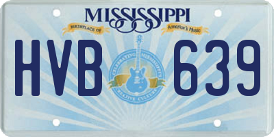 MS license plate HVB639
