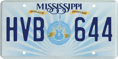 MS license plate HVB644