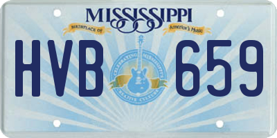 MS license plate HVB659