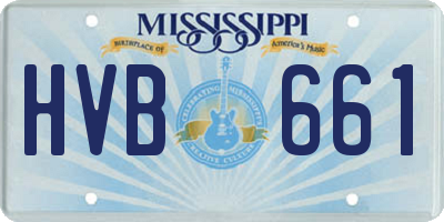 MS license plate HVB661