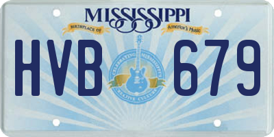 MS license plate HVB679