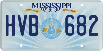 MS license plate HVB682