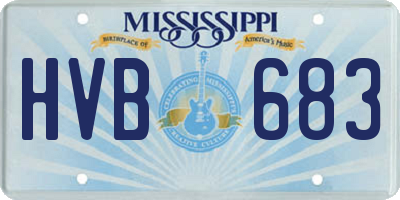 MS license plate HVB683