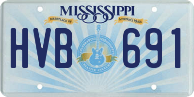 MS license plate HVB691