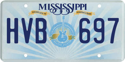 MS license plate HVB697