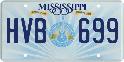 MS license plate HVB699