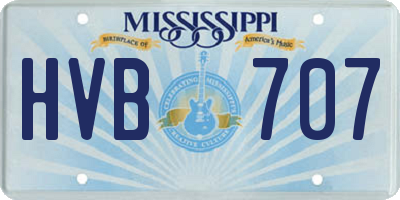 MS license plate HVB707