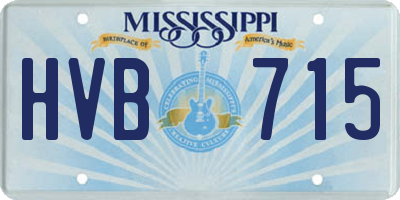 MS license plate HVB715