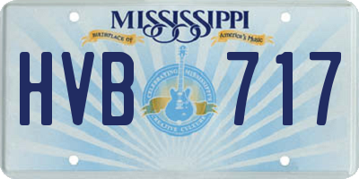 MS license plate HVB717