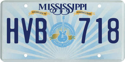 MS license plate HVB718