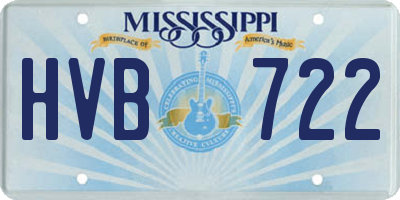 MS license plate HVB722
