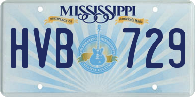 MS license plate HVB729