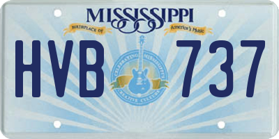 MS license plate HVB737