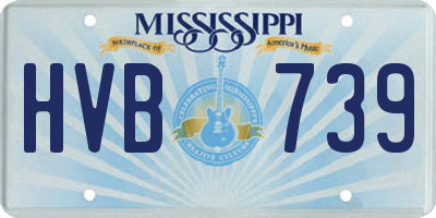 MS license plate HVB739